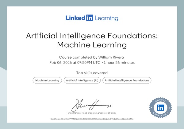 AI Foundations: Machine Learning