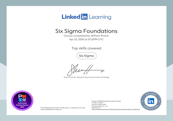 Six Sigma Foundations